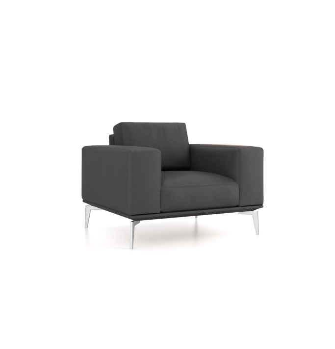 Desso Armchair Consumer KANO Genuine Leather Grey 8-10 Weeks