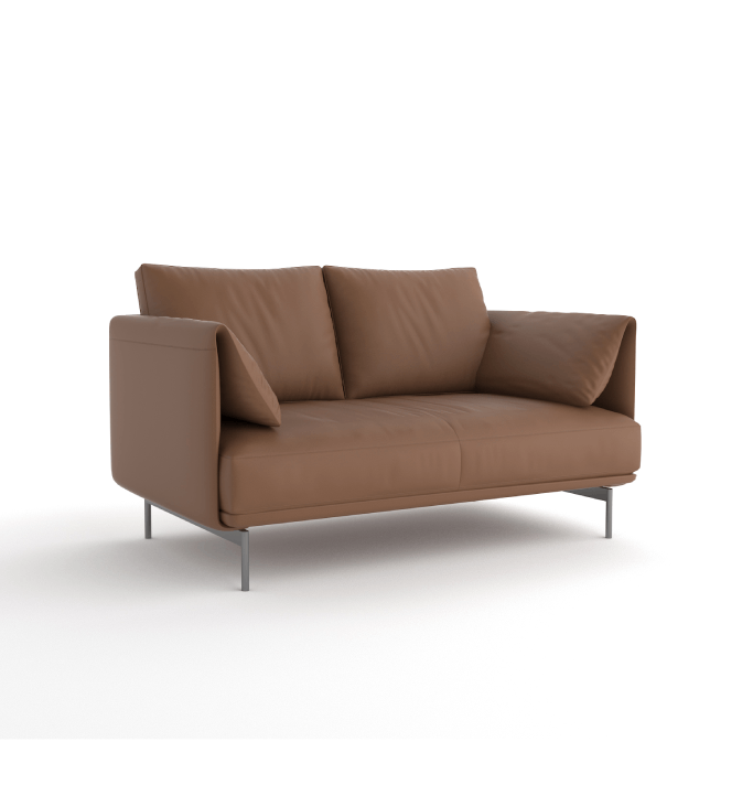 Desun 2-Seater Sofa Consumer KANO Tan Vegan Leather 8-10 Weeks