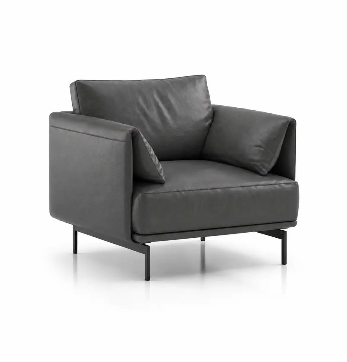 Desun Armchair Consumer KANO Grey Vegan Leather 8-10 Weeks