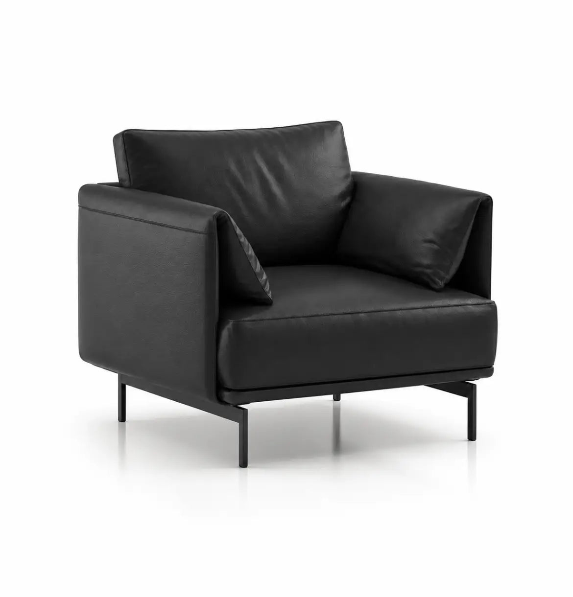 Desun Armchair Consumer KANO Black Vegan Leather 8-10 Weeks
