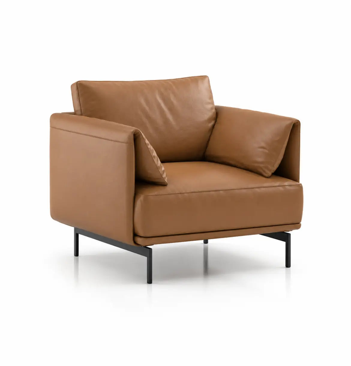 Desun Armchair Consumer KANO Tan Vegan Leather 8-10 Weeks