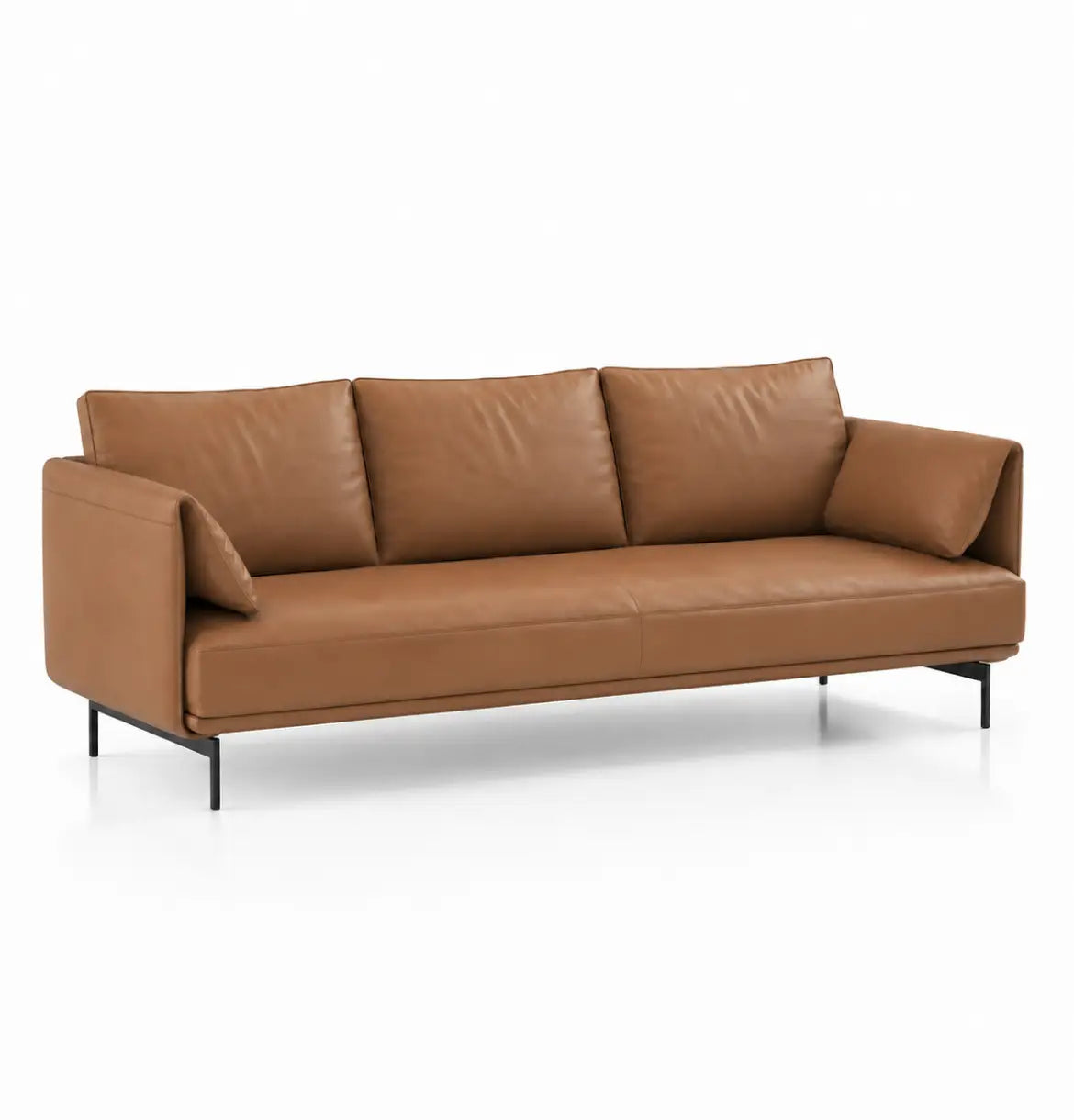 Desun 3-Seater Sofa Consumer KANO Tan Vegan Leather 8-10 Weeks