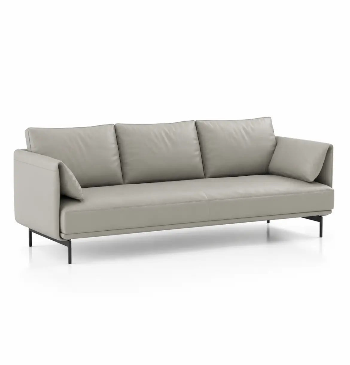Desun 3-Seater Sofa Consumer KANO Khaki Vegan Leather 2-5 Working Days