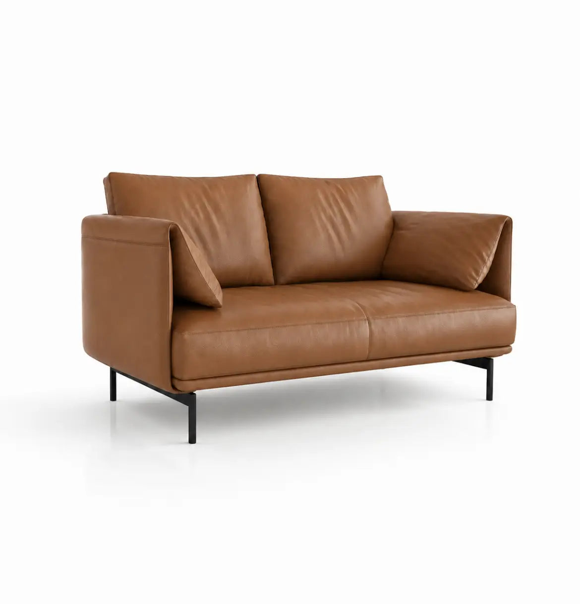 Desun 2-Seater Sofa Consumer KANO Tan Vegan Leather 8-10 Weeks