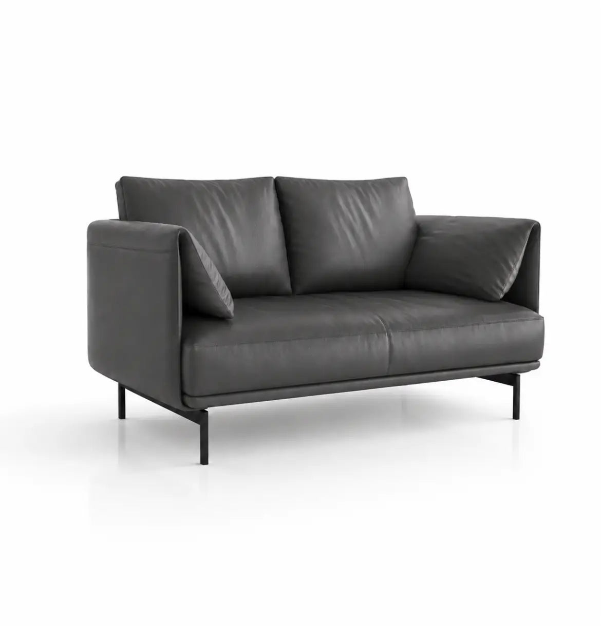 Desun 2-Seater Sofa Consumer KANO Grey Vegan Leather 8-10 Weeks