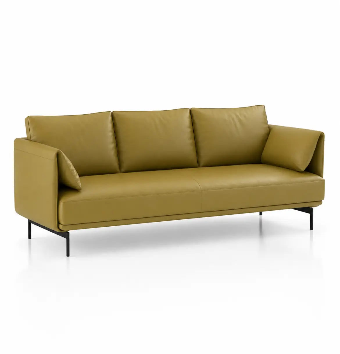 Desun 3-Seater Sofa Consumer KANO Yellow Vegan Leather 8-10 Weeks