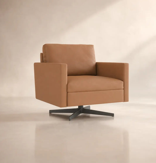 Deyoo Armchair Consumer KANO Vegan Leather Coffee 8-10 Weeks