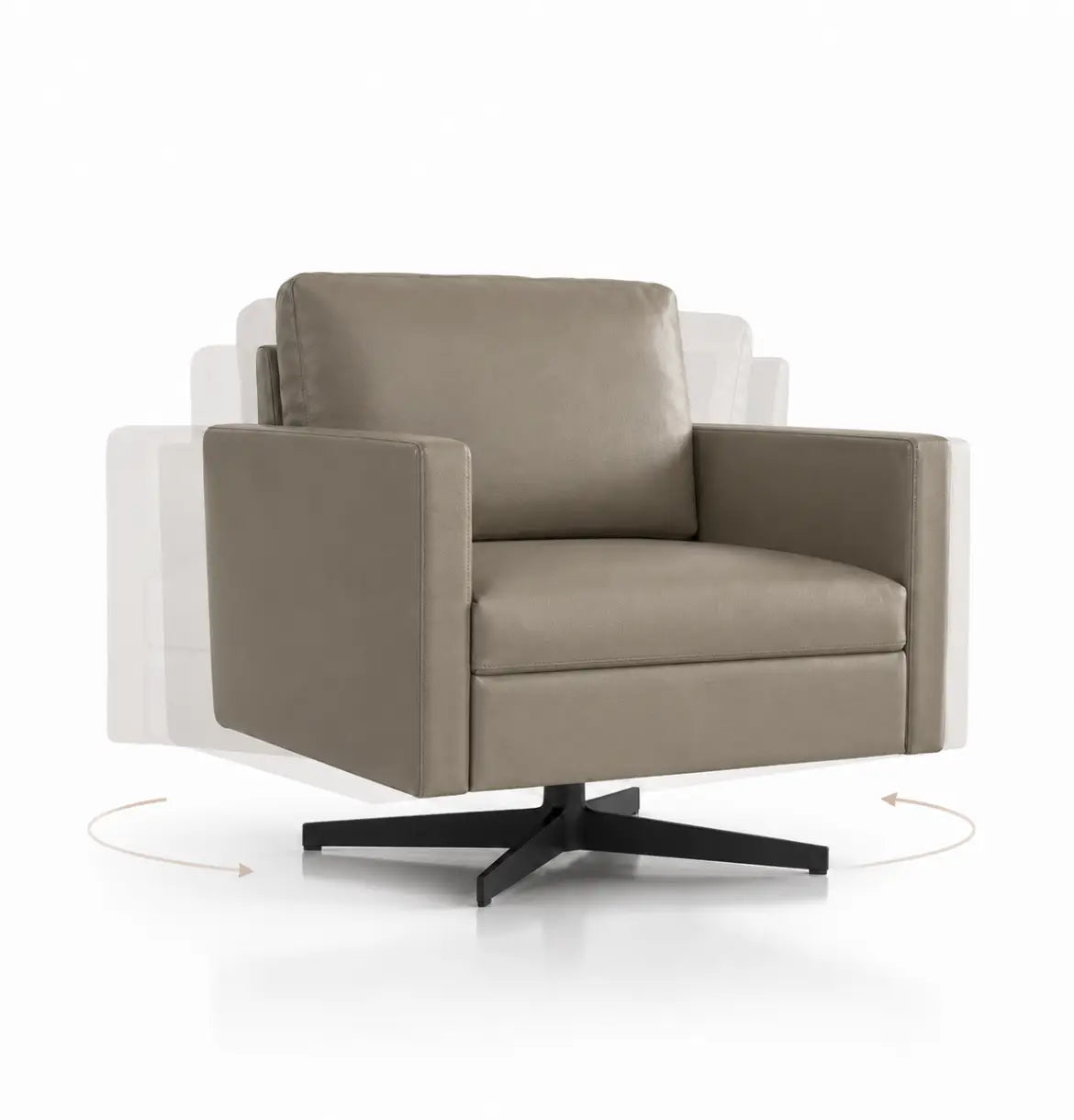 Deyoo Armchair Consumer KANO Coffee Vegan Leather 8-10 Weeks