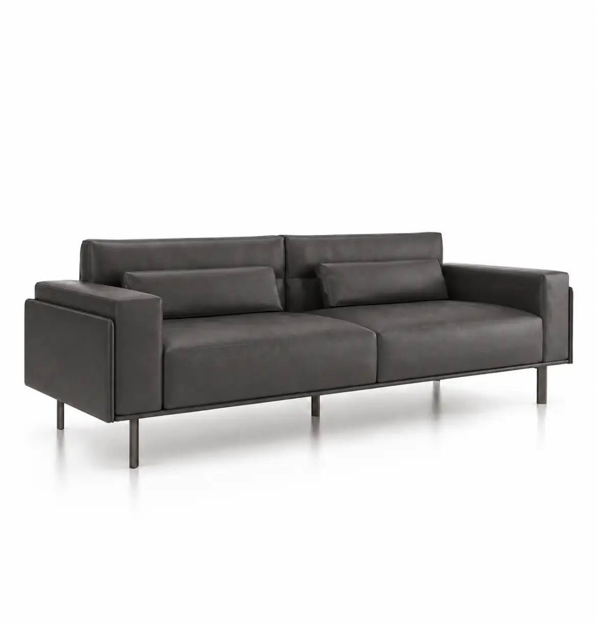 Deyoo 3-Seater Sofa Consumer BAFCO Grey Vegan Leather 8-10 Weeks