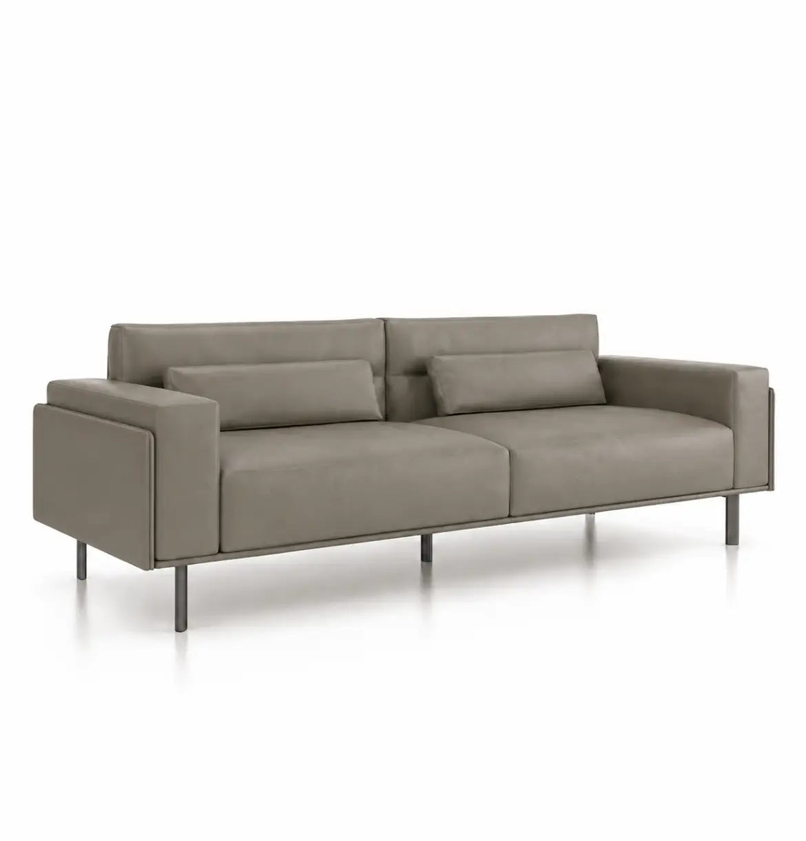 Deyoo 3-Seater Sofa Consumer BAFCO Coffee Vegan Leather 8-10 Weeks