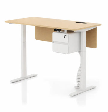 eMoto Sit & Stand Straight Desk (White) Consumer BAFCO Light Oak 1200 2 Weeks