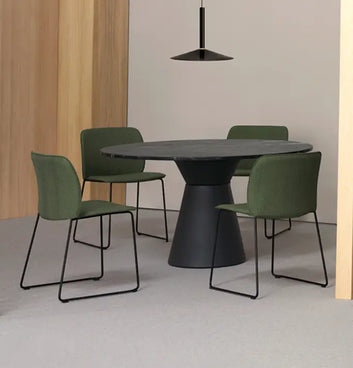 Essens Black Round Meeting Table (5 Sizes) Consumer BAFCO