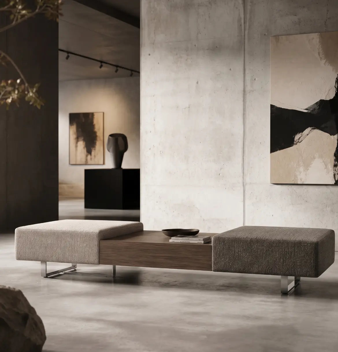 Ethan 2-Seater Beam with Coffee Table Consumer BAFCO