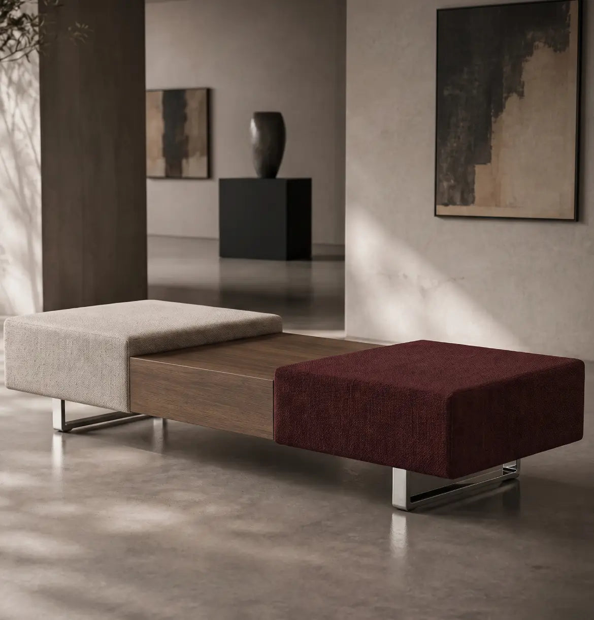Ethan 2-Seater Beam with Coffee Table Consumer BAFCO