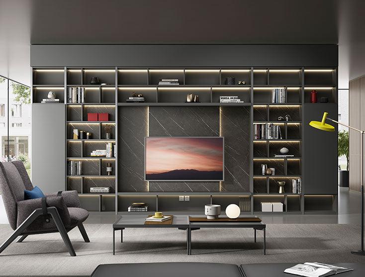 Stackable Cabinet Led Modular Wall Cabinet | Seamless Storage with LED Lights