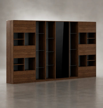 Feigelali Executive Wall Storage in Veneer Consumer KANO