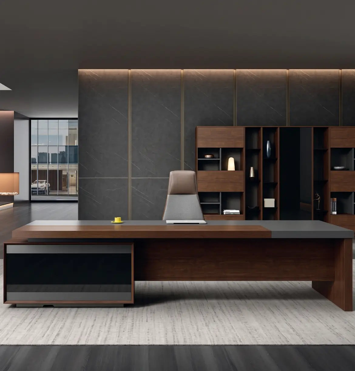 Feigelali Presidential Desk (Veneer) 4 Sizes Consumer KANO