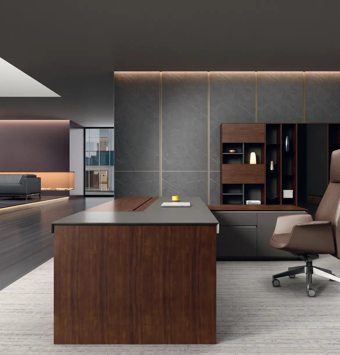 Feigelali Presidential Desk (Veneer) 4 Sizes Consumer KANO