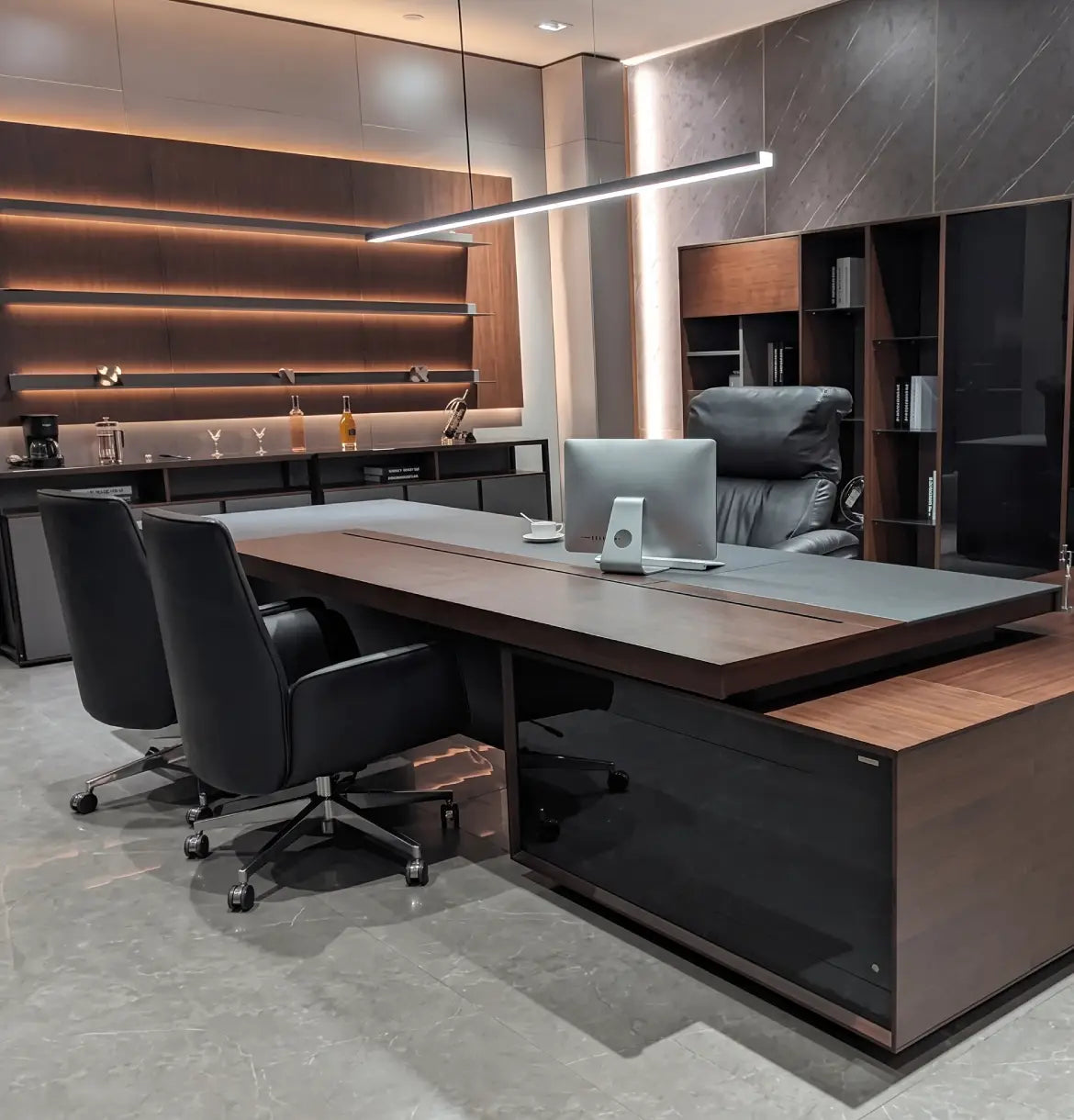 Feigelali Presidential Desk (Veneer) 4 Sizes Consumer KANO