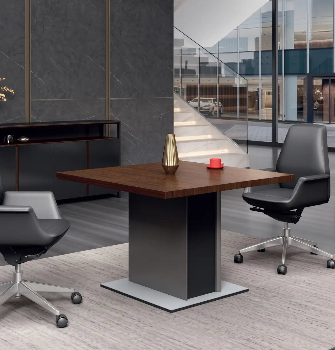 Feigelali Small Meeting Table (Veneer) Consumer KANO