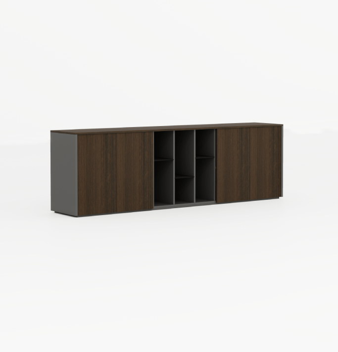 Feigelali Big Credenza Consumer KANO W2400 x D400 x H750mm CF08 Walnut Hairline 8-10 Weeks