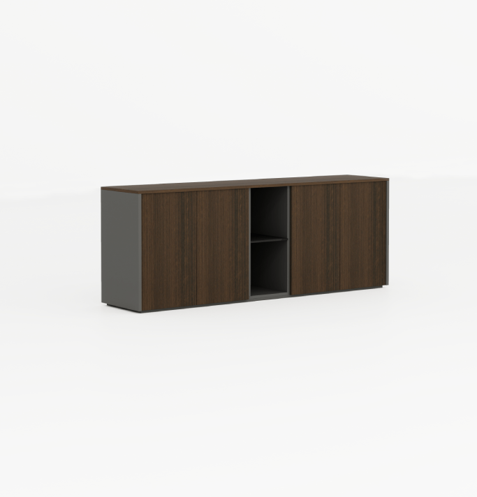 Feigelali Big Credenza Consumer KANO W2000 x D400 x H750mm CF08 Walnut Hairline 8-10 Weeks