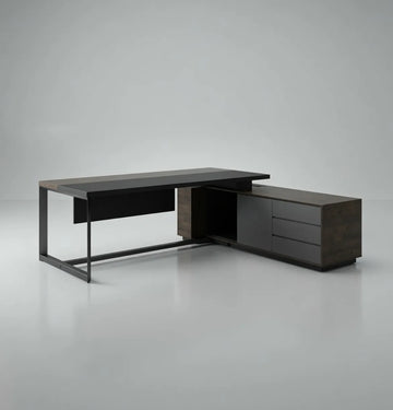 Feigerafi Executive Desk with Credenza Return Consumer KANO
