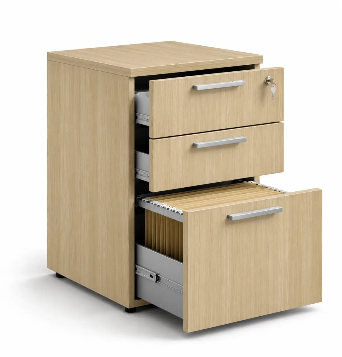 Flow Fixed Pedestal 2D1F Consumer BAFCO Colorado Oak 2 Weeks