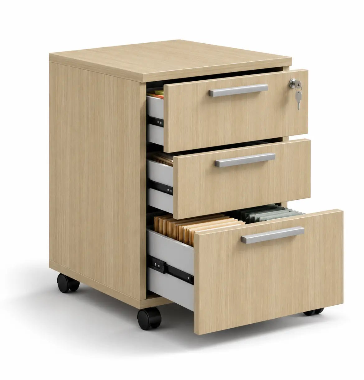 Flow Mobile Pedestal 3D Consumer BAFCO Colorado Oak 2 Weeks