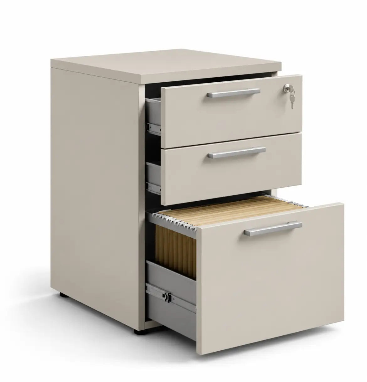 Flow Fixed Pedestal 2D1F Consumer BAFCO Khaki 2 Weeks