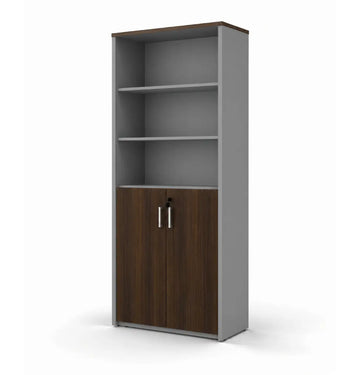 Universal Dark 6-Level Cabinet Consumer KANO Hairline Walnut Upper Shelves are Open 8-10 Weeks