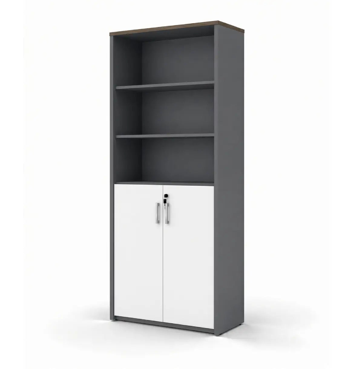 Universal Dark 6-Level Cabinet Consumer KANO White Upper Shelves are Open 8-10 Weeks