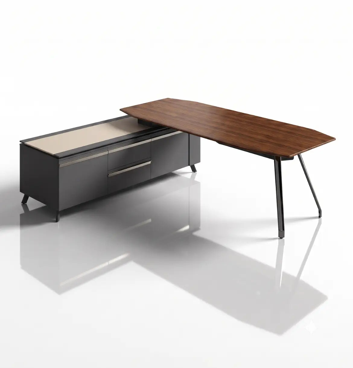 Gaddi Presidential Desk (2 Sizes) Consumer KANO CY07 American Walnut 2200 2-5 Working Days
