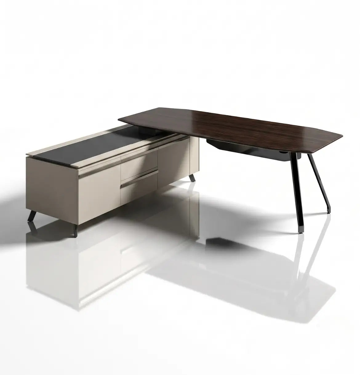 Gaddi Presidential Desk (2 Sizes) Consumer KANO CY08 Dark Chocolate Walnut 2200 8-10 Weeks