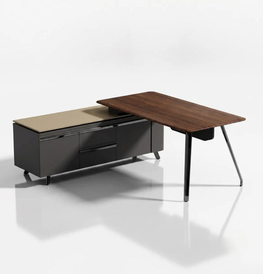 Gaddi Executive Desk (2 Sizes) Consumer KANO CY07 American Walnut 1800 8-10 Weeks