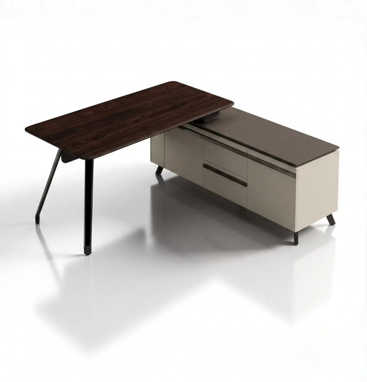 Gaddi Executive Desk (2 Sizes) Consumer KANO CY08 Dark Chocolate Walnut 1800 8-10 Weeks