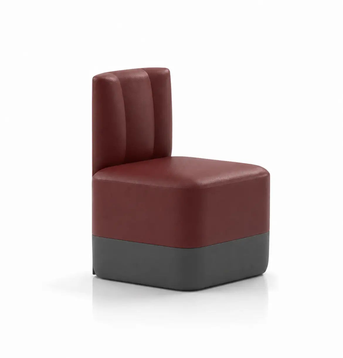 Garden Cubes with Backrest Consumer BAFCO Red Vegan Leather 8-10 Weeks