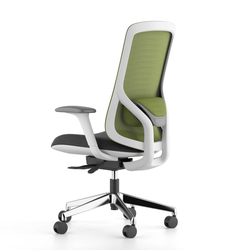 Geeco Light Midback Consumer KANO Green Synchro Mech + 3 Lock + 1D Armrests 8-10 Weeks