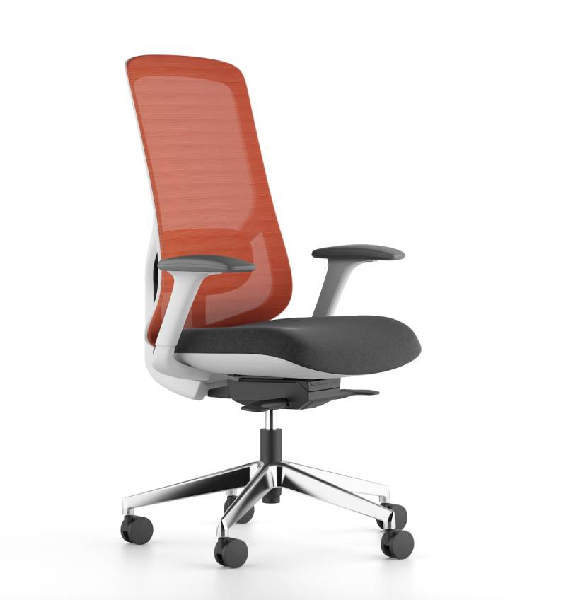 Geeco Light Midback Consumer KANO Orange Automatic + Seat Slide + 3D Armrests 8-10 Weeks