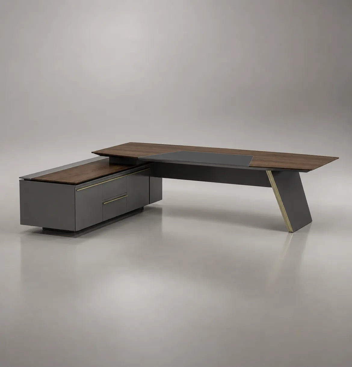 Gerry Executive Desk Consumer KANO CF08 Walnut Hairline 3000 8-10 Weeks