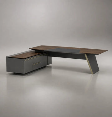 Gerry Executive Desk Consumer KANO CF08 Walnut Hairline 3000 8-10 Weeks