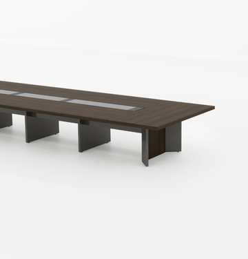 Feigelali Boardroom Table Consumer KANO W6000 x D1800 x H750mm CF08 Walnut Hairline 8-10 Weeks