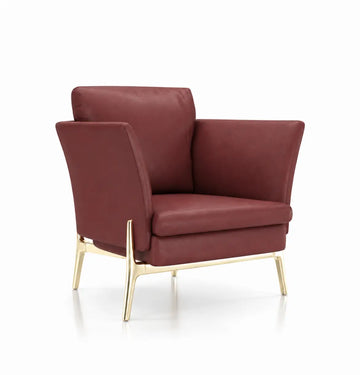 Gramy Armchair Consumer BAFCO Red Vegan Leather 8-10 Weeks