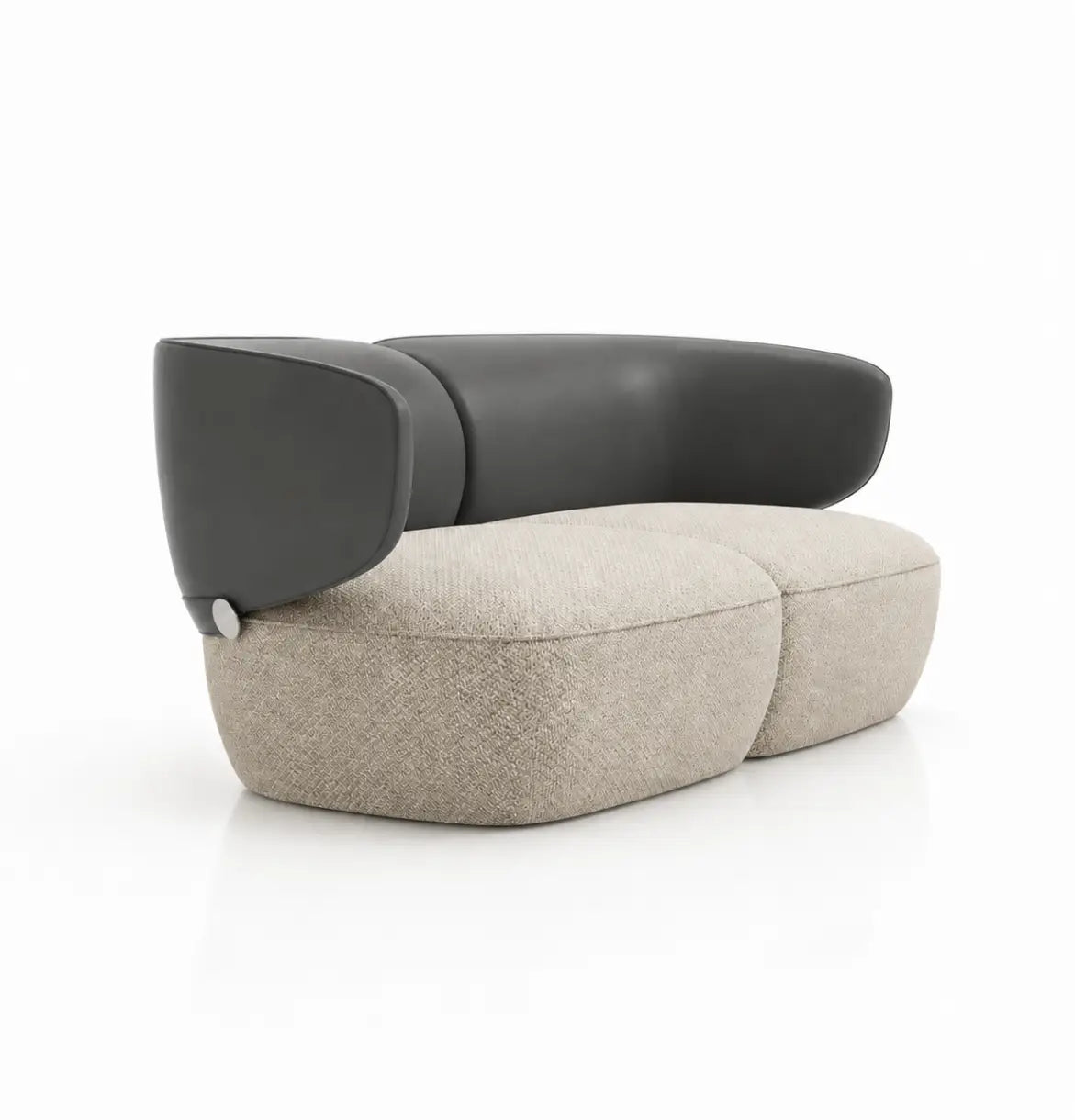 Gran 2-Seater Sofa Consumer KANO Grey Beige Fabric Seat 8-10 Weeks