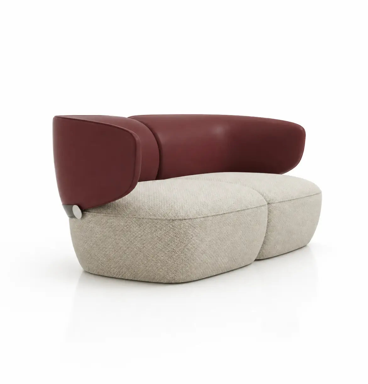 Gran 2-Seater Sofa Consumer KANO Red Beige Fabric Seat 8-10 Weeks