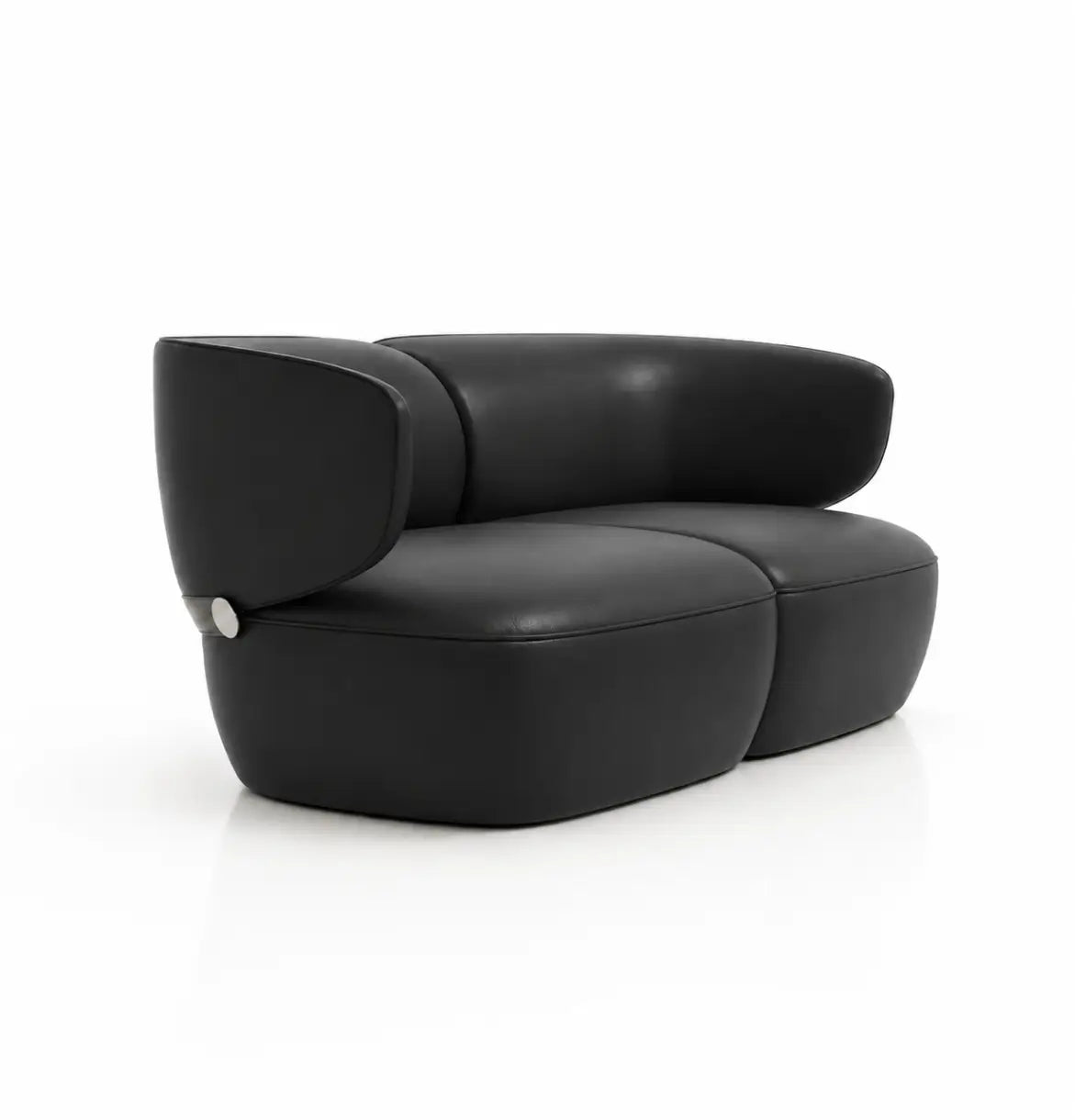 Gran 2-Seater Sofa Consumer KANO Black Vegan Leather 8-10 Weeks