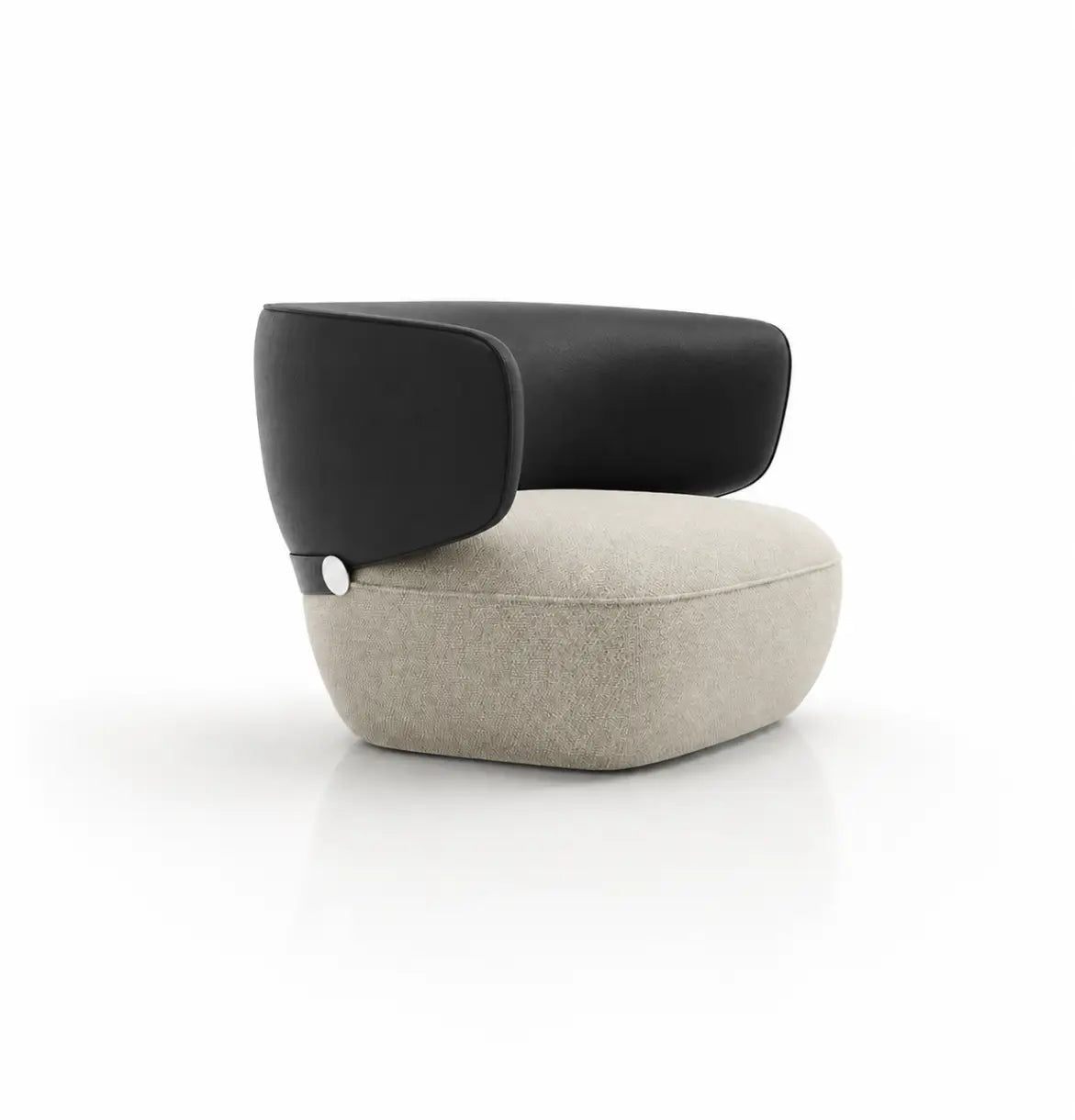 Gran Armchair Consumer KANO Beige Fabric Seat Black 8-10 Weeks