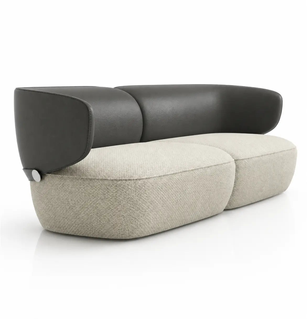 Gran 3-Seater Sofa Consumer KANO Beige Fabric Seat Grey 8-10 Weeks