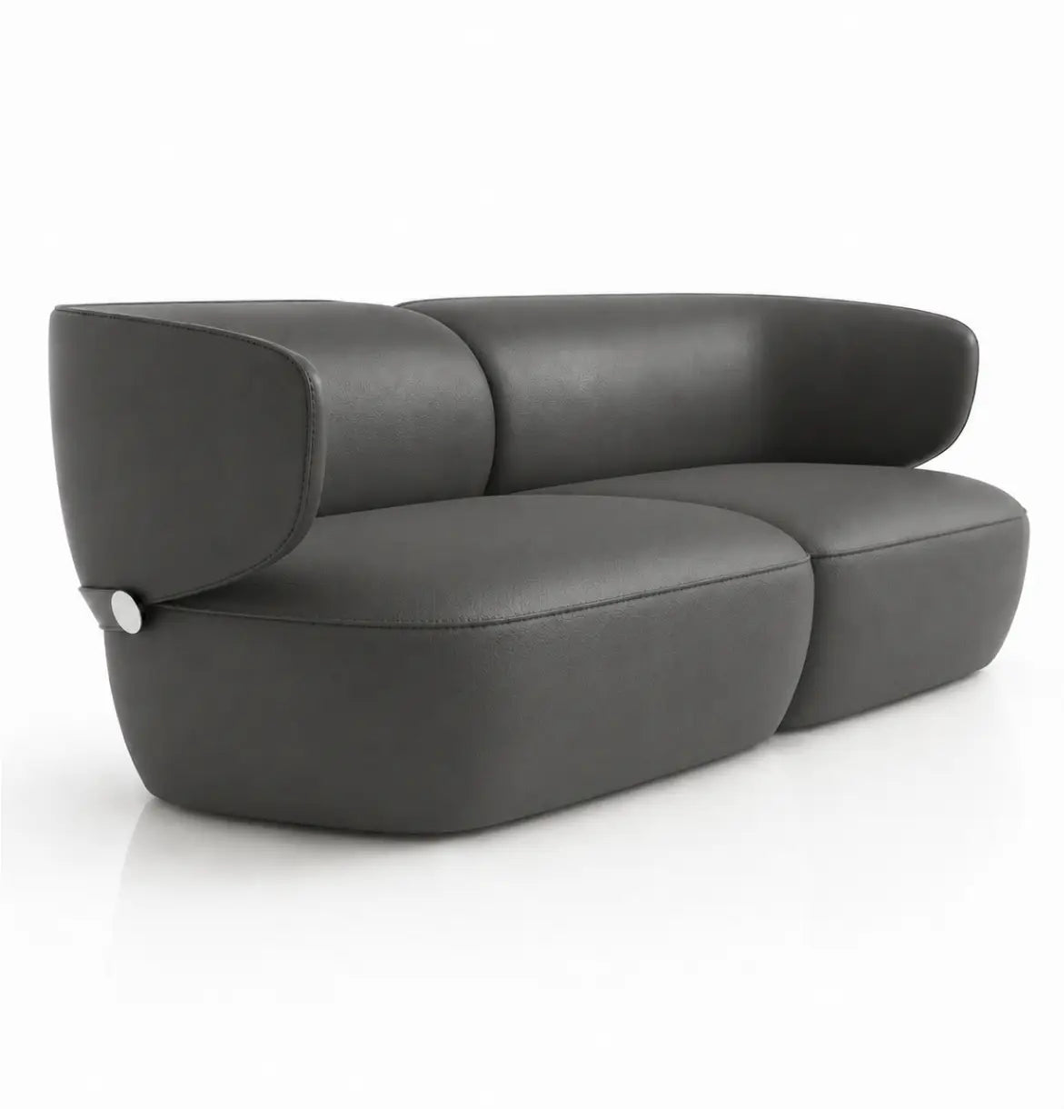 Gran 3-Seater Sofa Consumer KANO Vegan Leather Grey 8-10 Weeks