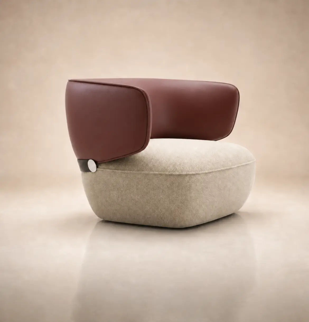Gran Armchair Consumer KANO Beige Fabric Seat Red 8-10 Weeks